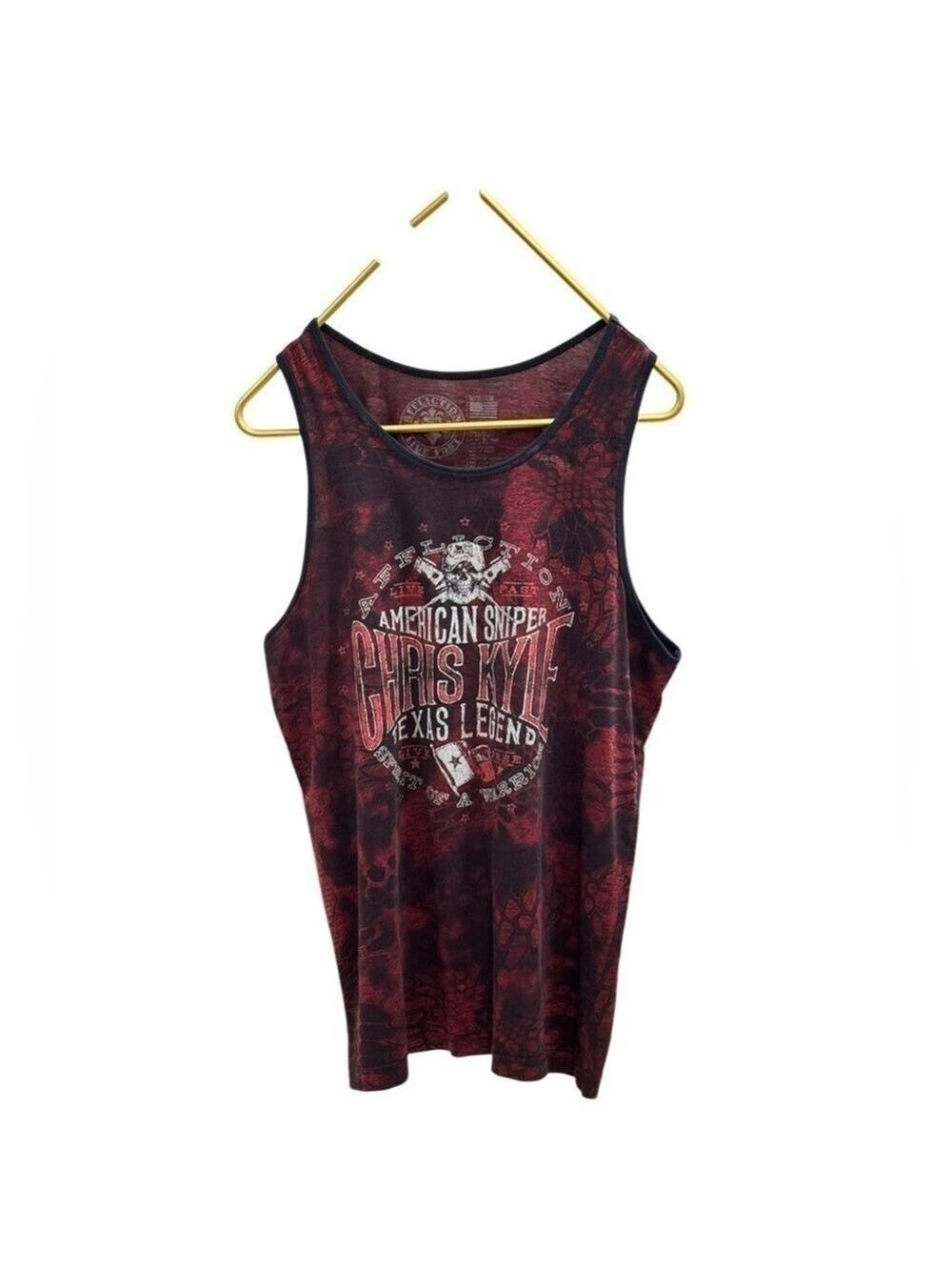 Affliction Men’s Chris Kyle  Tank Top In His Size Medium
